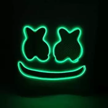 Светящаяся маска Helloween LED Marshmallow