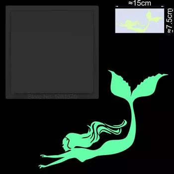 Светящаяся наклейка русалка NICELET