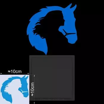 Светящаяся наклейка "Женщина и лошадь", Cartoon
