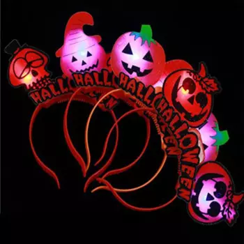 Светящаяся повязка на голову для Хэллоуина со светодиодной подсветильник кой, 90 шт.