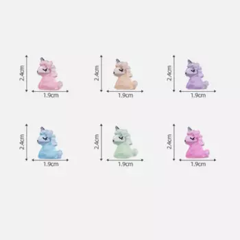 Светящиеся единороги из смолы Kingonedom