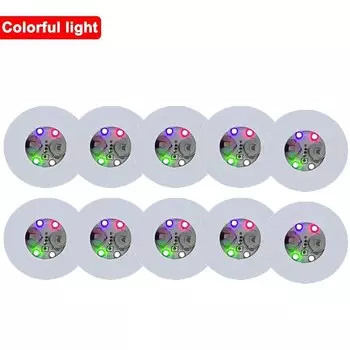 Светящиеся коврики под стаканы, 10/6/3 шт., 4 светодиода