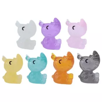 Светящиеся мини носороги KINGONEDOM из смолы