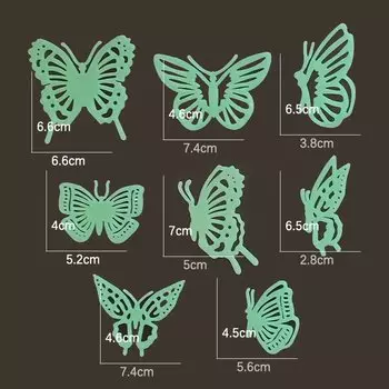 Светящиеся наклейки бабочки и цветы