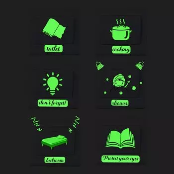 Светящиеся наклейки для стен HonC