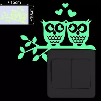 Светящиеся наклейки NICELET с изображением совы