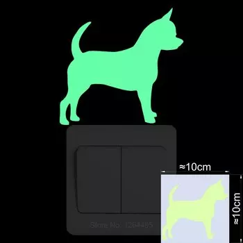Светящиеся наклейки NICELET с собакой Чихуахуа