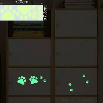 Светящиеся наклейки NICELET животные пластик