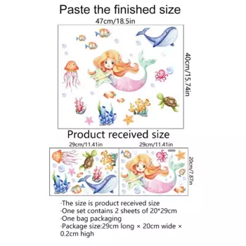 Светящиеся наклейки "Русалка" MOONBIFFY для стен