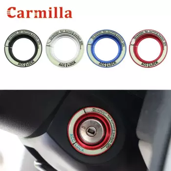 Светящийся Автомобильный ключ зажигания кольцо Крышка отверстие кольцо наклейка для Ford Focus 2 3 4 MK2 MK3 MK4 Kuga Escape Everest аксессуары