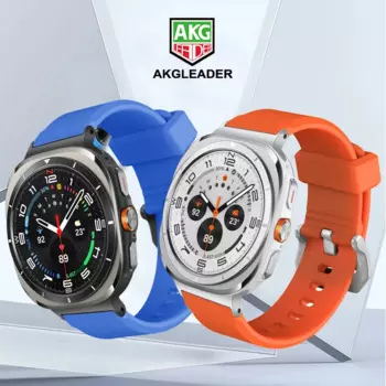 Светящийся ремешок AKGLEADER для часов Samsung Galaxy Watch 7 ultra, спортивный силиконовый браслет correa Galaxy Watch ultra 47 мм