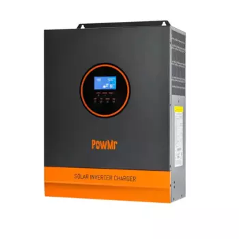 Свинцово-кислотный и литиевый аккумулятор PowMr, 24 В постоянного тока до 110 В переменного тока, 3 кВт, автономный Гибридный однофазный Солнечный инвертор
