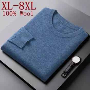 Свитер мужской из 2023 шерсти, на осень/зиму, 100%