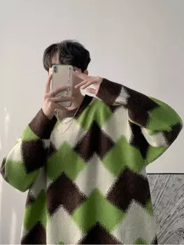 Свитер мужской с круглым вырезом, Осень-зима