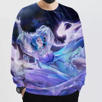 Свитер мужской/женский с 3D-принтом «Король славы»