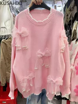 Свитер женский повседневный, на осень/зиму, 2024