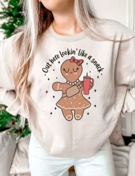 Свитер женский с принтом «Имбирный пряник», 2023