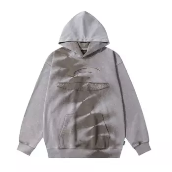 Свитшот мужской оверсайз в стиле хип-хоп с вышивкой