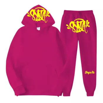 Свитшот мужской с геометрическим принтом, повседневный комплект в стиле Харадзюку, уличная одежда в стиле панк и хип-хоп, худи в стиле гранж, Y2K