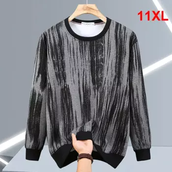 Свитшот мужской с круглым вырезом, в полоску