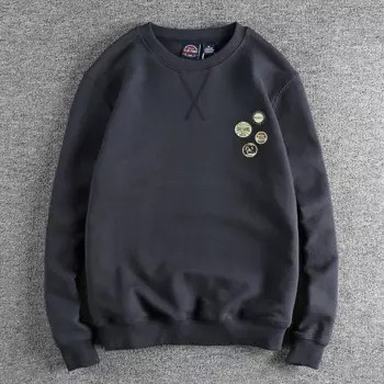 Свитшот мужской с принтом, 380 г, 100% хлопок