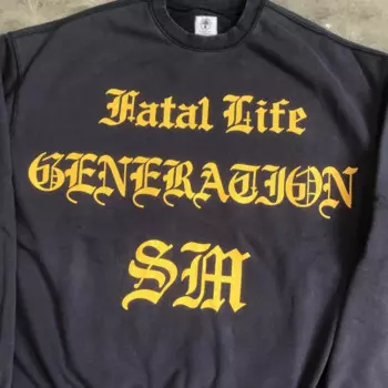 Свитшот мужской с винтажным принтом, 100% хлопок