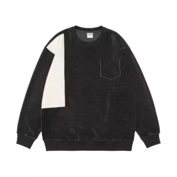 Свитшот мужской свободного покроя, с круглым вырезом