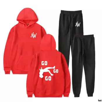 Свитшот Nidal Wonder Merch Nw Go с капюшоном и карманами, мужской/женский пуловер Nw