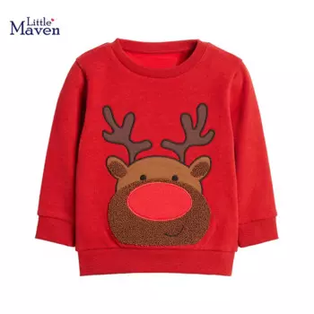 Свитшот с длинным рукавом для мальчиков, х/б