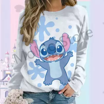 Свитшот с длинным рукавом и круглым вырезом