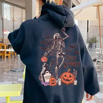 Свитшот с круглым вырезом и надписью «Stay Spook»