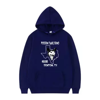 Свитшот с принтом Possum Fang Sumo, мужская осенне-зимняя повседневная толстовка, теплая и удобная толстовка с капюшоном