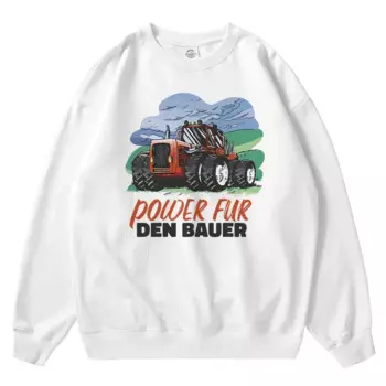 Свитшот с принтом Power Fur Den для мужчин и женщин, однотонный Свободный пуловер оверсайз с круглым вырезом, верхняя одежда