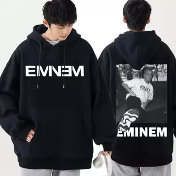 Свитшот унисекс с надписью Eminem, в стиле хип-хоп, облегающее худи с принтом в виде фаната шашашади, подарка в стиле рэп-богов, худи с графическим принтом для мужчин и женщин, модная толстовка большого размера