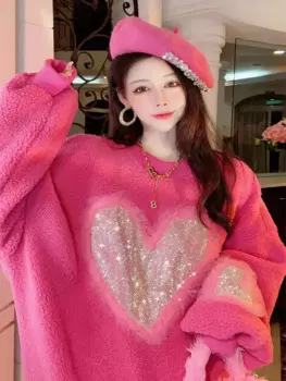 Свитшот женский из овечьей шерсти, Осень-зима