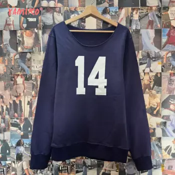 Свитшот женский с U-образным вырезом, на осень, Y2K