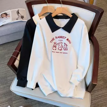 Свитшот женский с вышивкой кролика, 175 кг