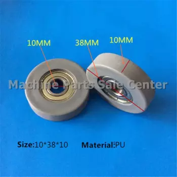 SWMAKER 10*38*10 мм F-образный пластиковый нейлоновый шкив с подшипником 6000 полиуретан для 3D принтера плоское роликовое колесо