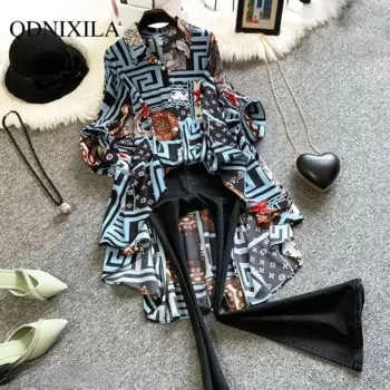 Свободная Цветочная шифоновая блузка для женщин, короткий спереди и длинный, топ с ласточкиным хвостом, с коротким рукавом, новые платья, женская рубашка