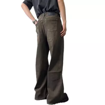 Свободные прямые джинсы с высокой посадкой в стиле ретро