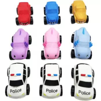 Сжимаемый разминающий деформированный игрушечный автомобиль из термопластичной резины растягивающийся медленно Восстанавливающий форму Axolotl динозавр полицейский автомобиль сжимаемые игрушки-фиджеты для взрослых и детей