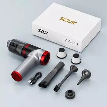 SZUK Беспроводной мини-пылесос для авто черного цвета