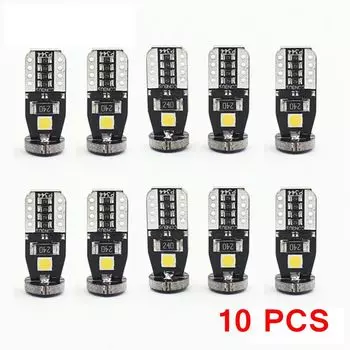 T10 светодиодный белый 3SMD 5050 светодиодный автомобильный фонарь W5w 194 168 CANBUS ошибчатые лампы 12 В клиновой фонарь указатель поворота