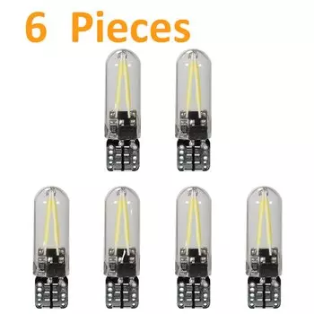 T10 светодиодный W5W белый 194 168 габаритные огни освещение номерного знака Лампы для багажника лампа для чтения светодиодный 12V DC
