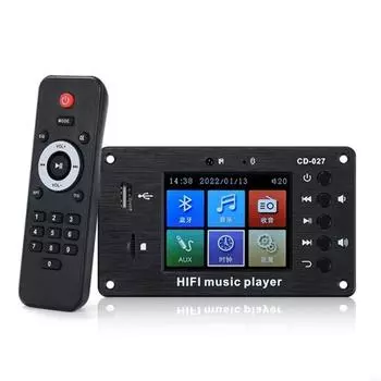 T21E Профессиональный 2,8-дюймовый ЖК-декодер Blue Tooth 5.1 с функцией часов для автомобиля