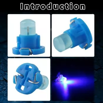 T4.2 10 шт. COB светодиодный светильник для приборной панели, автомобильная лампочка, боковой индикатор, интерьер, белый, красный, янтарный, зеленый, янтарный, розовый