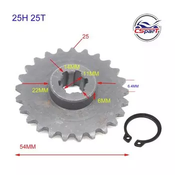 T8F 25H 11T 13T 14T 15T 17T 19T 20T 25T Для 47cc 49cc Передняя звездочка Цепь Зубчатый мини-мото карманный велосипед Скутер