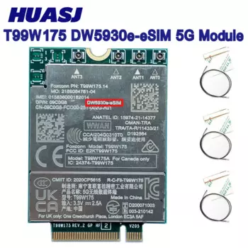 T99W175 DW5930e-eSIM X55 5G Module DP/N 09C0G8 для ноутбука Dell Latitude 5430 7330 7430 7760 9420 9520