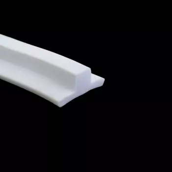 Т-образная уплотнительная лента из силиконовой пены для дверей, окон, высокотемпературная изоляционная прокладка для HVAC, электроники, корпусов, белая