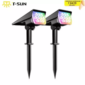 T-SUN 1-4 шт. 20 светодиодов регулируемый солнечный прожектор солнечный садовый светильник водостойкий супермощный ландшафтный светильник уличный солнечный свет лампа